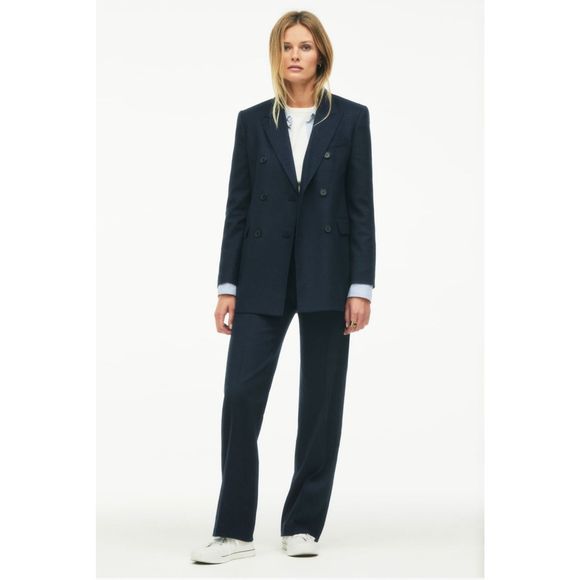 Zara Jackets & Blazers - Zara Limited Edition 2-Piece Set Pinstripe Jacket & Low Rise Menswear Style Pant